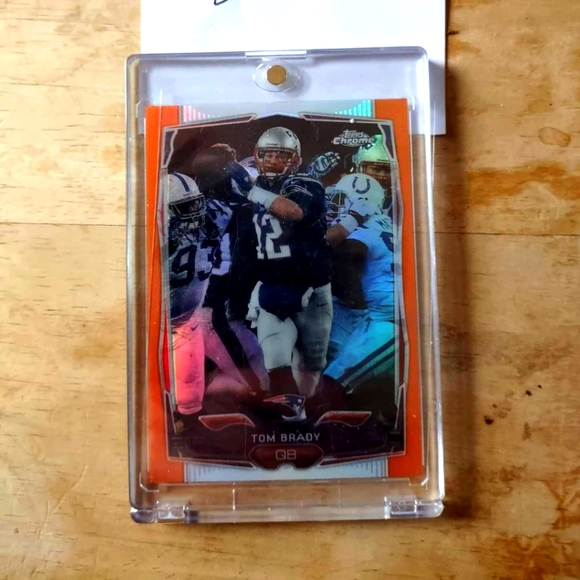 2014 Tom Brady Topps Chrome Refractor Orange The 🐐 - Picture 1 of 1